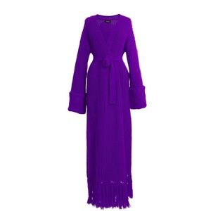 HANIFA MIYA KNIT CARDIGAN DRESS SZ L/XL